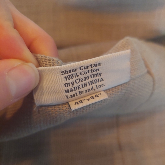 NWOT! Quince Cotton Sheer Gray Curtains- Set Of 2 Panels! 48"x84" (F67) - Picture 10 of 13